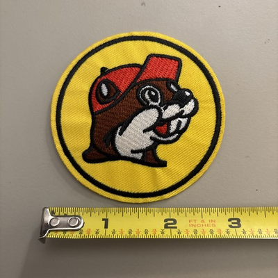 #ad Buckey Beaver Gas Embroidered Iron on patch $3.99