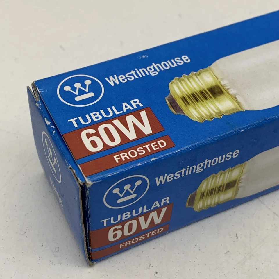 Westinghouse 60T10/F Tubular 60W Cabinet Display Lamp Light Bulb, Frost - Image 2 of 4