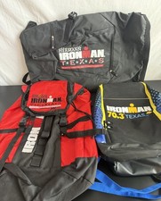 Ironman Championship Texas Backpacks Triathlon Race Gear Bags Lot of 3 