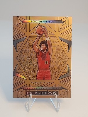 SCOOT HENDERSON 2024-25 OBSIDIAN BASKETBALL BRONZE FLOOD BLAZERS  /99
