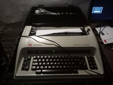Macchina da scrivere elettrica originale vintage OLYMPIA in valigetta originale in ottime condizioni