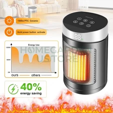 1500W Space Heater Portable Electric Heaters Indoor with Thermostat PTC Ceramic