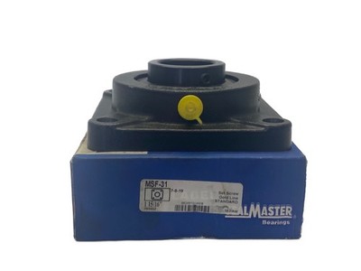 NIB Sealmaster 1-5/16  Bore 4 Bolt Flange Mounted Set Screw Ball Bearing MSF-31