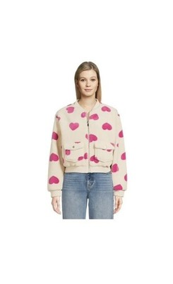 No Boundaries Women's Juniors and Plus Bomber Jacket with Cargo Pockets 2XL