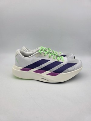 Adidas ADIZERO EVO SL White Collegiate Purple JS4456 Women s Size 8.5