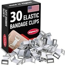 Elastic Bandage Clips - 30 Pack - Bandage Wrap Clips