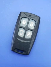 Interlogix TX-4014-01-2 DesignLine 4-Button Keyfob, Black BAZ-RF4004-01-2