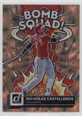2022 Panini Donruss Bomb Squad 341/999 Nick Castellanos Nicholas #BS-10 0mm9