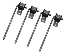 Universal Exhaust Hanger Rod Weld On Heavy Duty Exhaust Bracket Hanger - 4 Pack