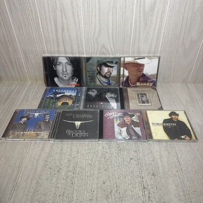 Lot of 10 Country Music CDs George Strait Brooks Dunn Toby Keith