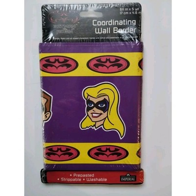 1997 Adventures of Batman & Robin Wallpaper/Adhesive Border 6 3/4'' x 5 yd