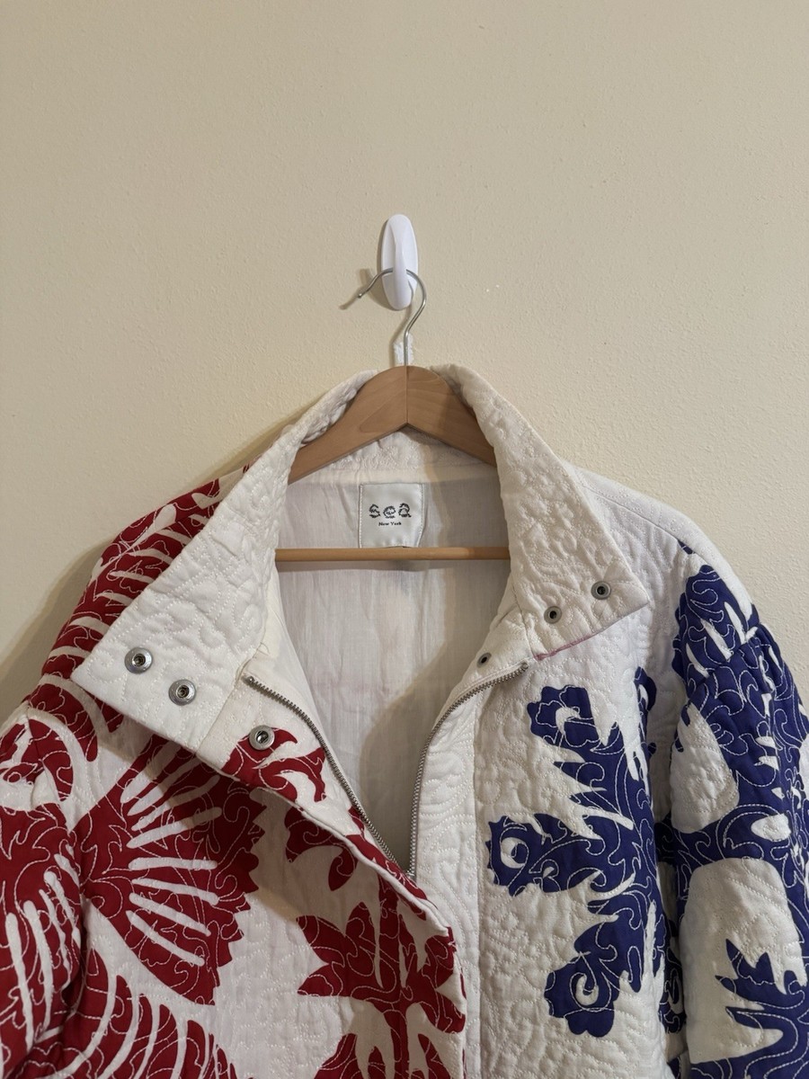 Sea New York Henrietta Print Quilted Jacket XS | eBay