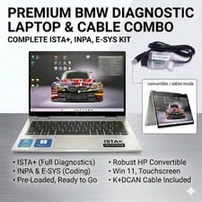 BMW ISTA/INPA Diagnostic laptop, HP Elite x36...