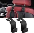 2X For Volkswagen Accessories Car Back Seat Headrest Hanger Holder Hook Leather