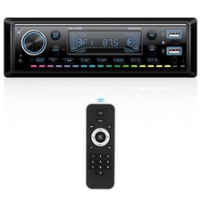 Single Din Car Stereo Radio Hands-Free Bluetooth,Car Audio Receivers with Dig...