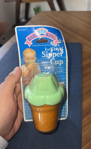 Vintage Baby King Regent Baby Products Ice Cream Sipper Sippy Cup 1996 SEALED - Picture 1 of 2