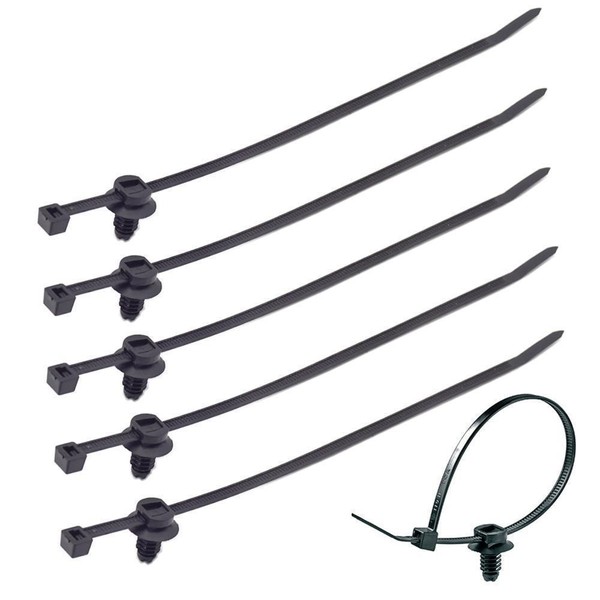 10 X Kabelbinderclips Wohnmobil Wohnwagen Auto Boot Universal 200Mm 6,5Mm You.S-image