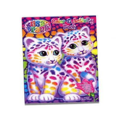 Lisa Frank Fun Coloring and Activity Book, Cute Cats Art Cover 64-Pages Drawing 