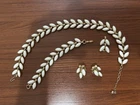 TRIFARI Vintage Jewery Set ( Milk Glass )
