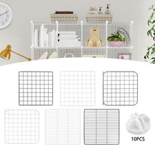 Tragbarer Haustier Laufstall Panel Käfig Metalldraht Welpe Erweiterbar Zaun Meerschweinchen
