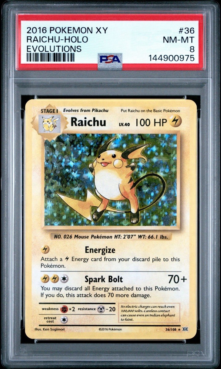 Raichu 36/108 Evolutions Holo for sale online | eBay