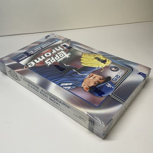 2025 MLB Baseball Topps Chrome Factory Sealed (Garanteed 1- Autograph) Hobby Box - Picture 6 of 6