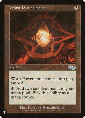 1x Near Mint, English Worn Powerstone - The List - The List Reprints