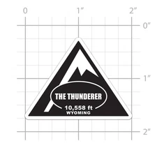 The Thunderer Sticker for water bottle phone tumbler hard hat