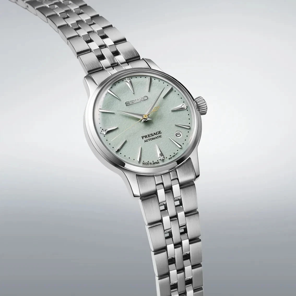 Reloj para mujer Seiko Presage SRPL63J1 automático esfera verde menta acero inoxidable