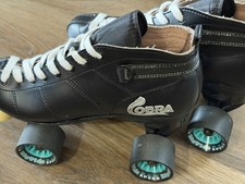 Cobra Men's Black Roller Derby Skates Power Formula Wheels Mens Size 8