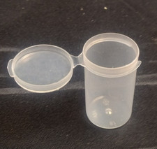 25 new Clear 10 Dram Pop Top Plastic Pill Bottles Crafts Fishing Stash Nuggets