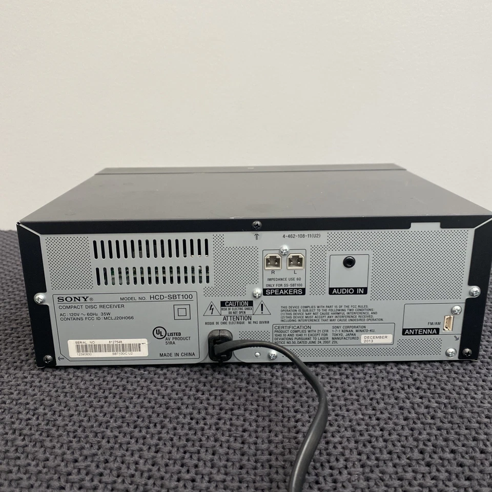 Sony CMT-SBT100 CD Receiver Bluetooth Audio System Tested, No Remote No Speakers - Image 4 of 4