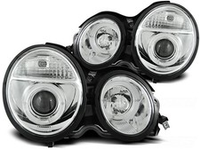 Angel Eyes Scheinwerfer Set für Mercedes E-Klasse W210 1995 - 05.1999 Klar/Chrom Angel Eyes Scheinwerfer Set für Mercedes E-Klasse W210 1995 - 05.1999 Klar/Chrom
