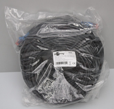 GOOBAY CAT 6-4000 U/UTP OUTDOOR CCA 40m (94394), Netzwerkkabel, 40 m NEU