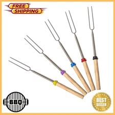 Mallome Smores Sticks for Fire Pit - Accessories for Campfire Marshmallow Roasti