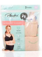 Playtex Maternity 2-Pack Over the Belly Seamless Underwear Brief Panty Size S