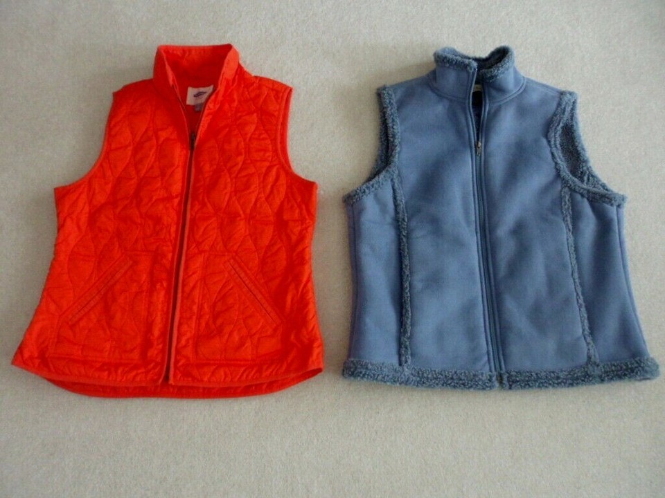 TALBOTS Coldwater C LANDS' END Columbia LL Beans Guess Puffer Vest P S