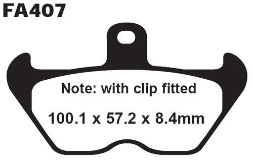 EBC/FA407 Brake Pads (Front) for BMW R1100GS, R1100RS, R1100RT, R1150GS, K1200RS - Picture 2 of 2