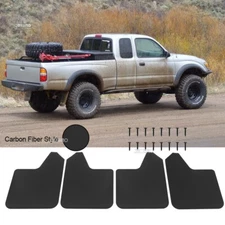 4x For Toyota Tacoma Pickup Carbon Mud Flaps Splash Guards Front Rear Mudguards
