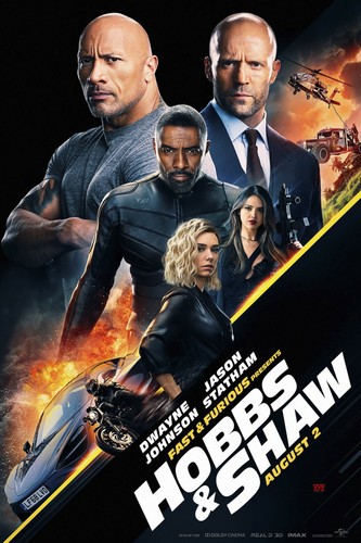 HOBBS AND SHAW FAST AND FURIOUS ORIGINAL CINEMA MOVIE PRINT PREMIUM POSTER - Imagen 2 de 6