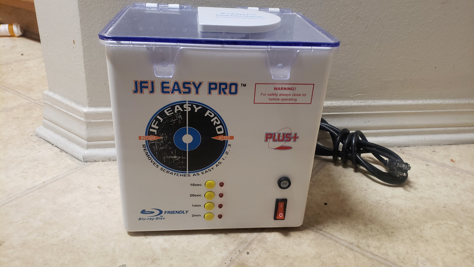 JFJ Easy Pro Disc Cleaner And Repair System without Supplies TESTED