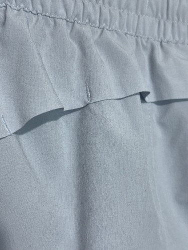 Athleta Girl Heart The Hustle 2.5 Shorts M 8-10 Blue Pocket Elastic Waist Logo - Picture 4 of 10