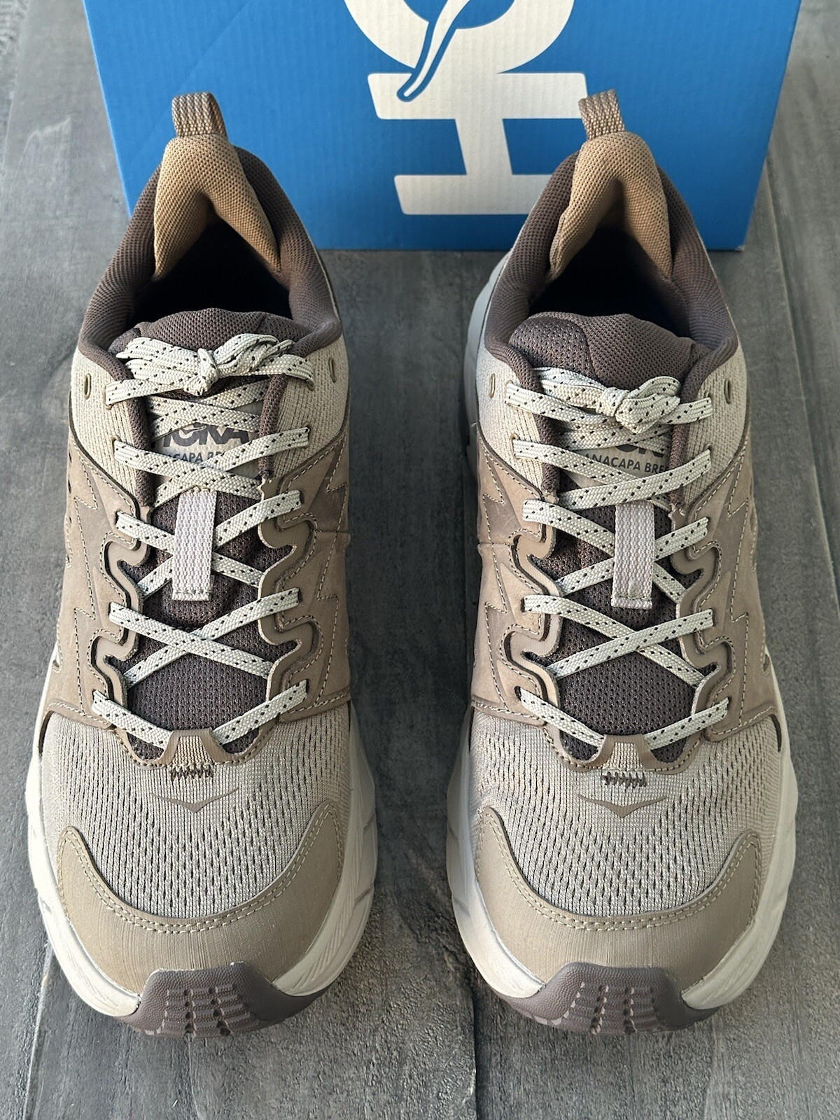 Hoka Men’s US 10.5D Anacapa Breeze Low Dune Oxford Tan Shoes, Style 1127920/DOTN image 4