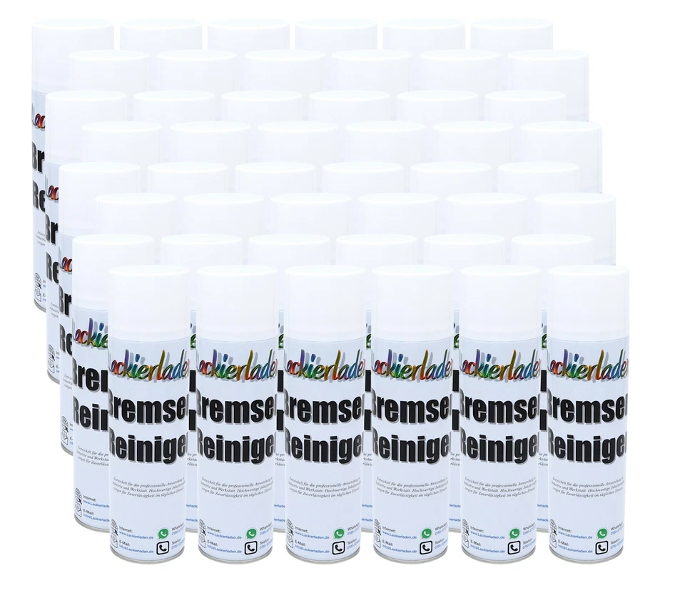 LACKIERLADEN 48 x 500mL BREMSENREINIGER BRAKE CLEANER UNIVERSAL TEILE REINIGER ENTFETTER