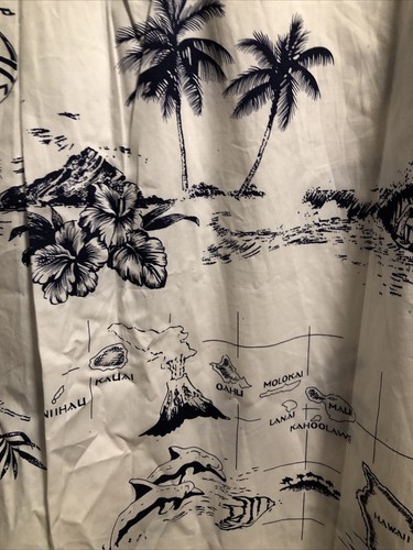Palmwave Hawaii Men's Short Sleeve 100% Cotton Hawaiian Aloha Shirt XL White * - 第 7/7 張圖片