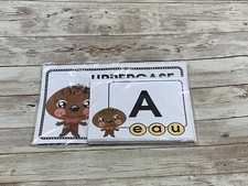 Gingerbread Boy - Themed Learning Centers - Uppercase Clothespin Cards Laminated