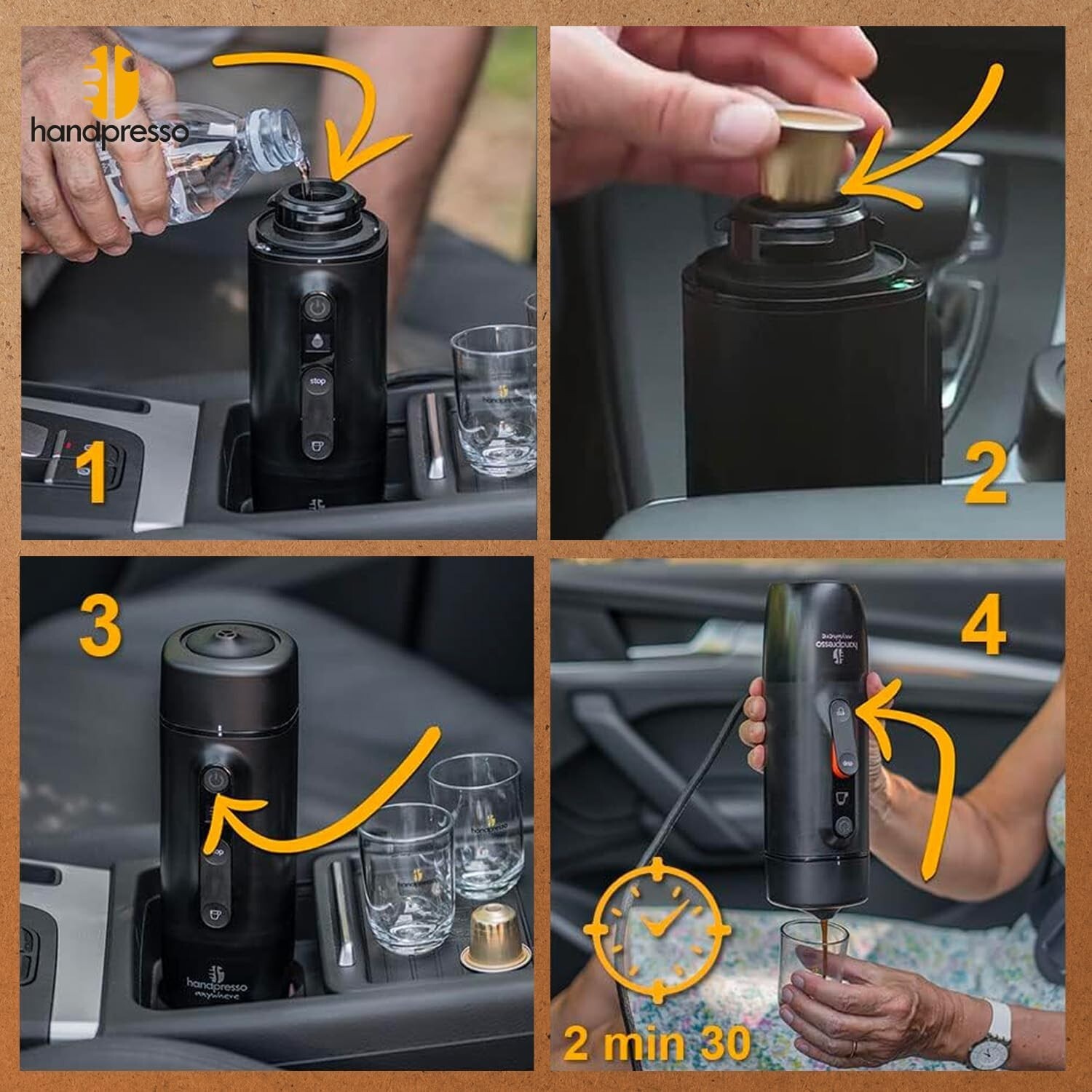 Nuova Macchina da caffè espresso capsule portatile Originale SK 12V 000069641D foto 5