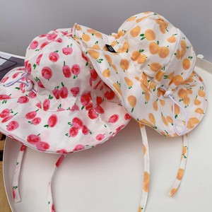 Lovely Fruit Print Girls Sun Protection Cotton Adjustable Fisherman Hat Outdoor Ebay