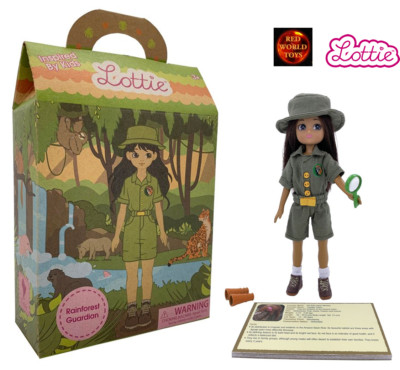 Lottie Puppe Rainforest Guardian Conservationist LT168 Inspirational 18 cm Neu