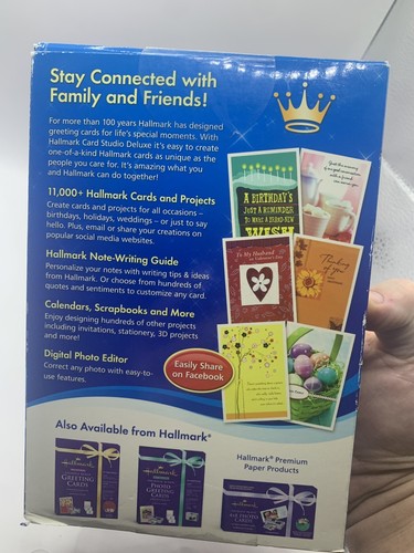 Hallmark Card Studio Deluxe 2011 Greeting #1 Card Software XP Vista 7 Sealed ZC - Picture 3 of 6